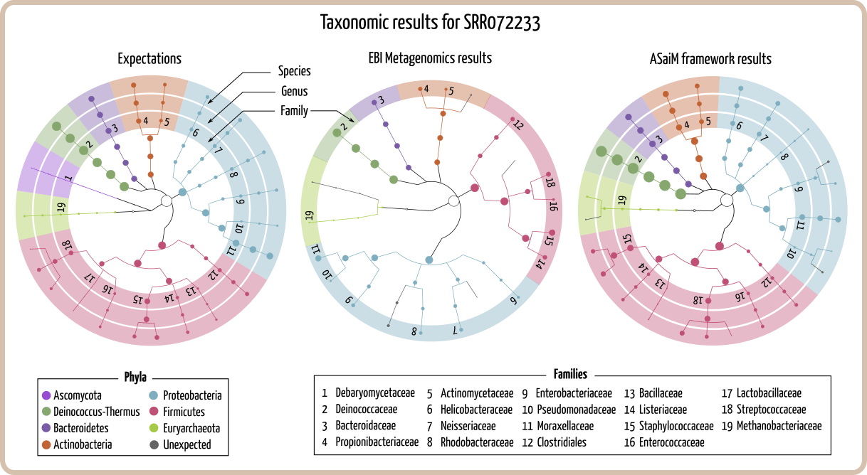 Taxonomic results